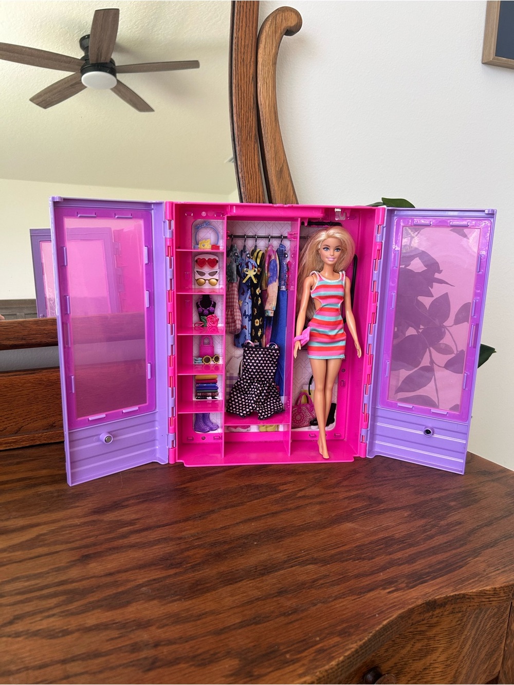 Barbie Closet with Doll and 2 outfits